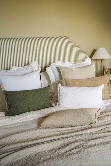 The Chantilly Cushion in Olive