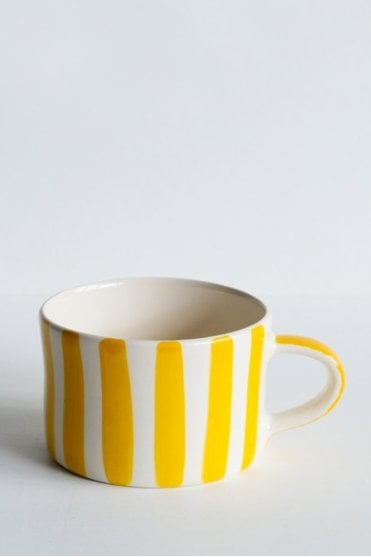 Candy Stripe Mug in Turmeric