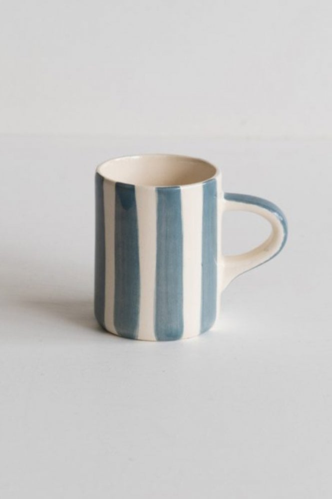 Musango Espresso Cup in Dove Grey Candy Stripe