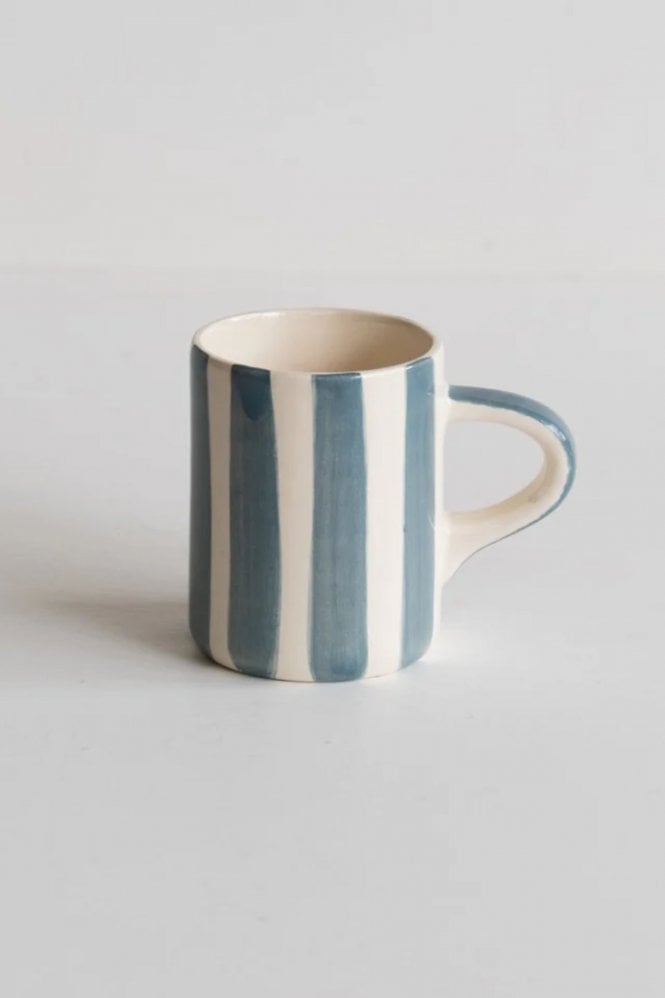 Musango Espresso Cup in Dove Grey Candy Stripe