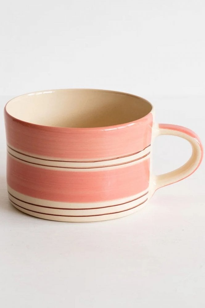 Musango Twin Stripe Mug in Rose