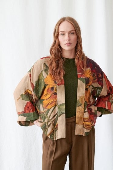 Nasturtium Fawn Kimono