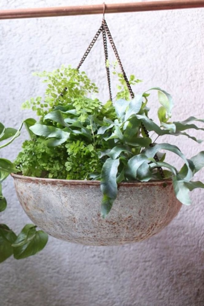 Nkuku Abari Round Hanging Planter