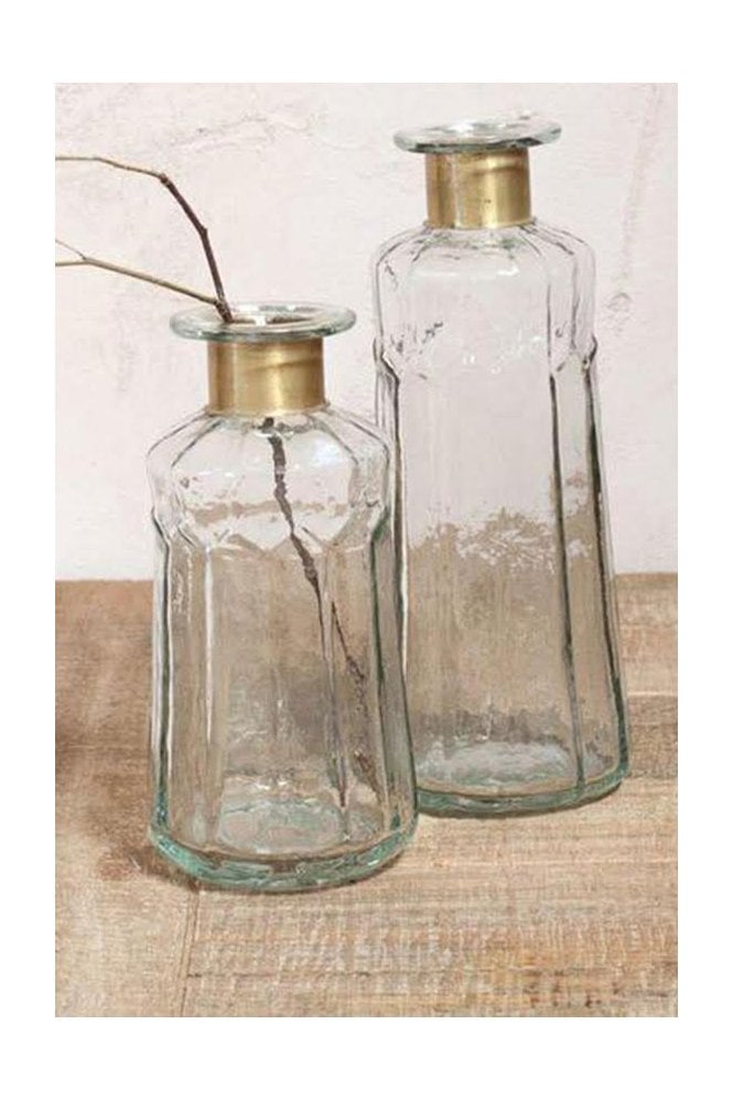 Nkuku CHARA Hammered Bottle - Decorative