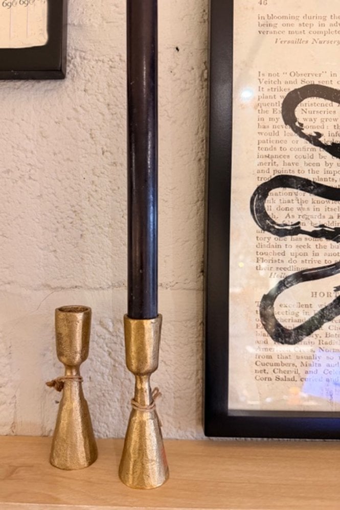 Nkuku Jahi Brass Candlestick
