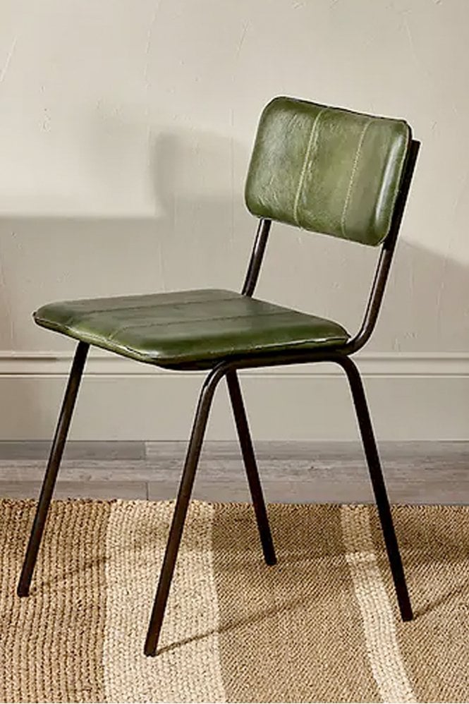 Nkuku Ukari Dining Chair in Rich Green