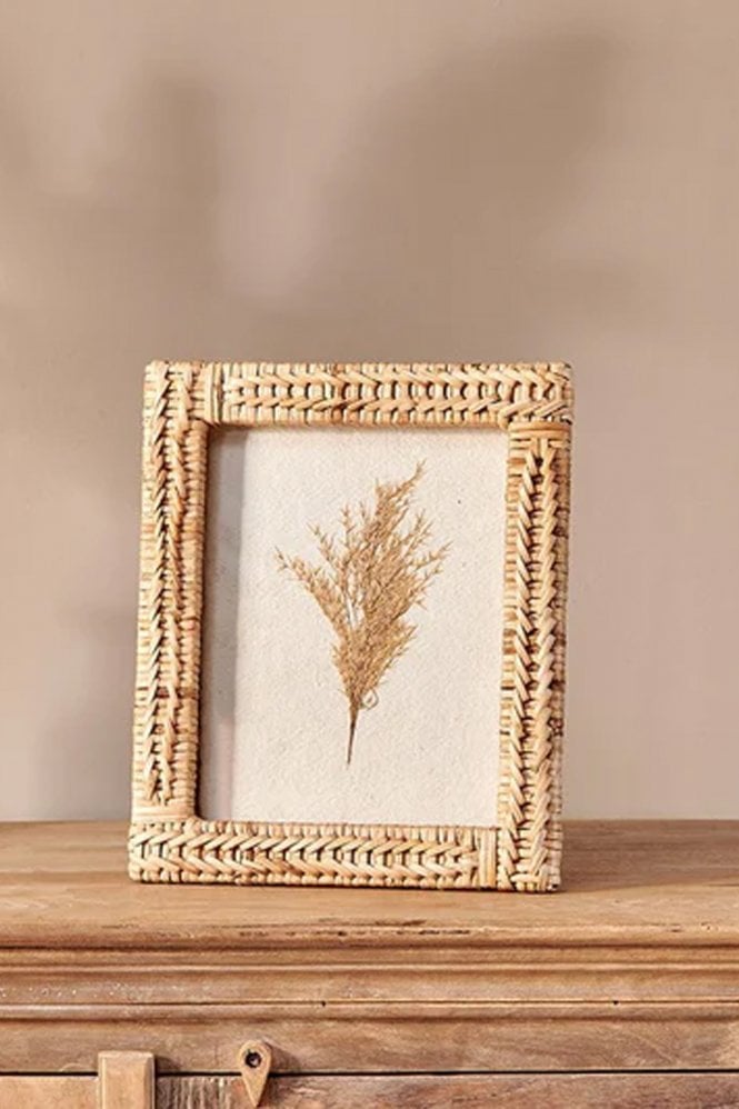 Nkuku Yanis Rattan Photo Frame 8x10
