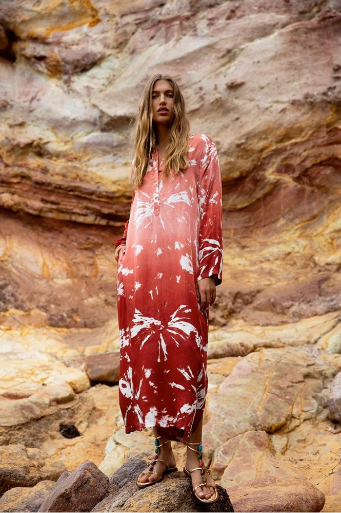 One Season Llew Maxi Dress in Terracotta
