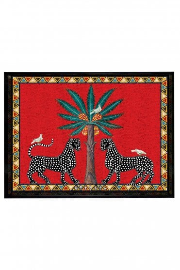 Mosaico Red Tray