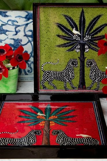 Ortigia Tray Square Red