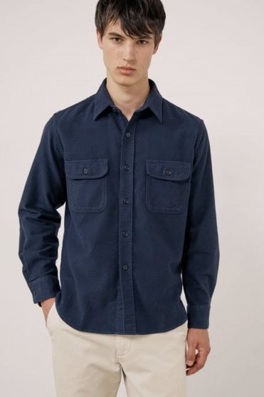 Paco Pat Shirt in Marine Blue