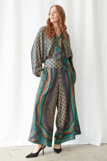 Palazzo Pant in Amulet Emerald