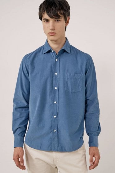 Paul Pat Shirt in Cobalt