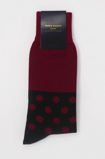 Burgundy Mayfair Men's Socks