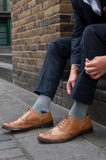 Lux Taylor Mens Socks - Grey