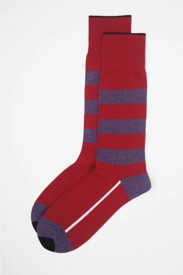 Organic Equilibrium Socks in Red