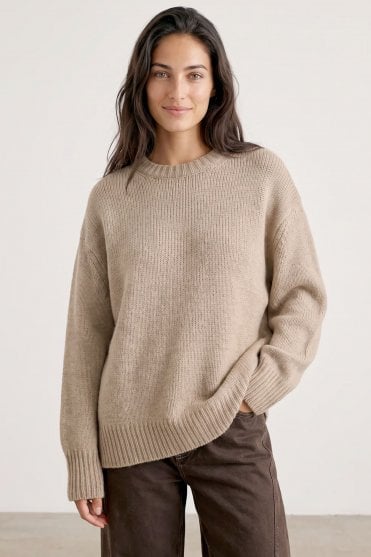 Perle 1 Pullover in Taupe
