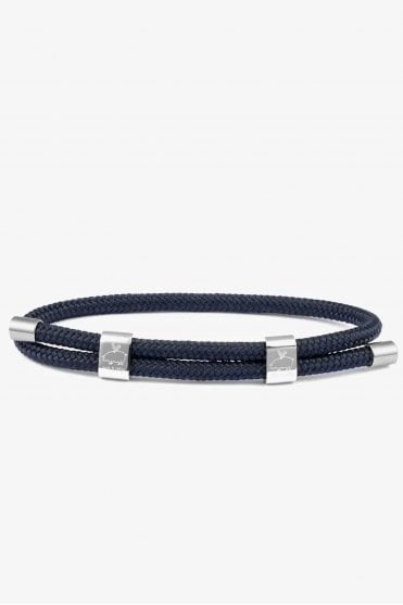Little Lewis DBL in Navy & Silver (M)