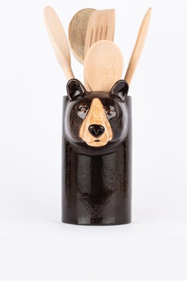 Black Bear Utensil Pot