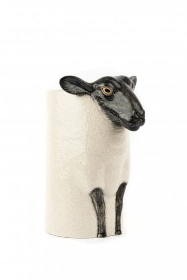 Black Faced Suffolk Sheep Utensil Pot