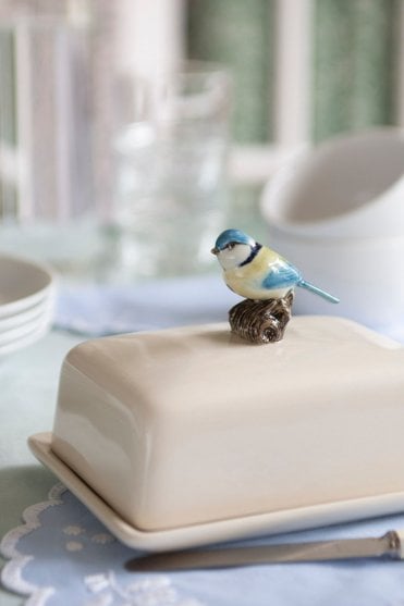 Blue Tit Butter Dish