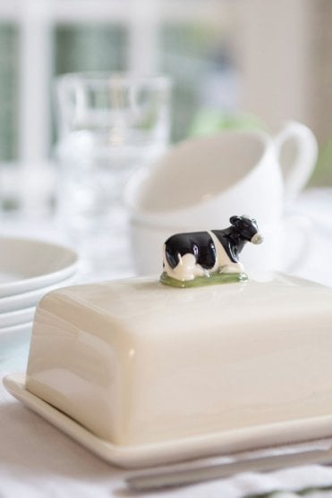 Friesian Cow Butter Dish