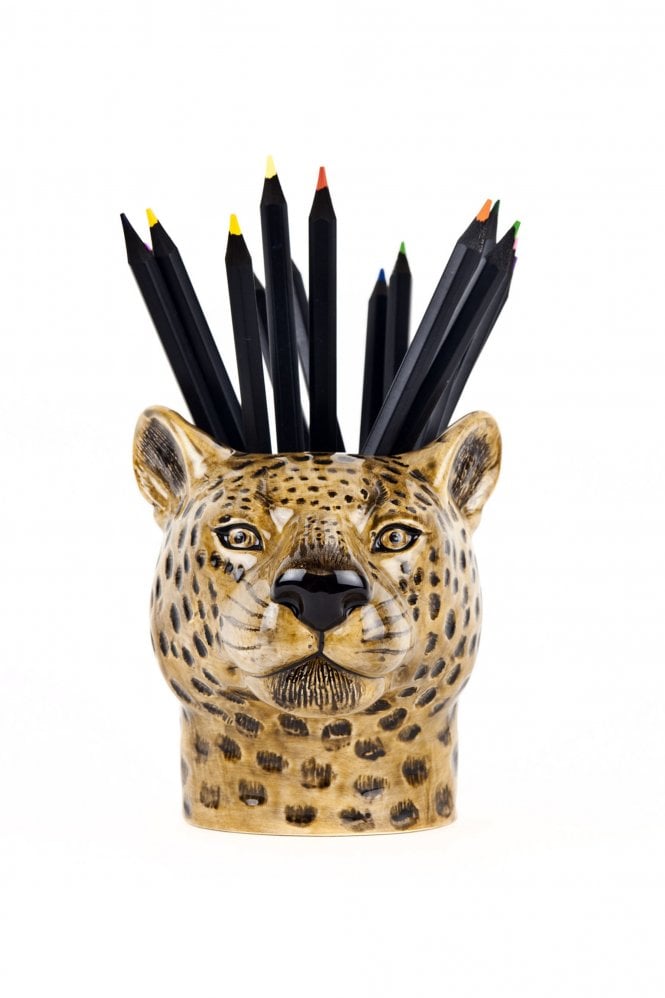 Quail Leopard Pencil Pot