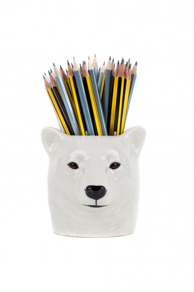 Quail Polar Bear Pencil Pot