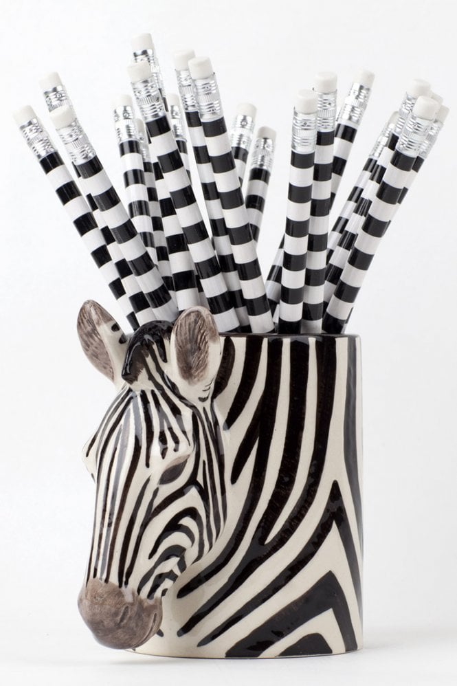 Quail Zebra Pencil Pot