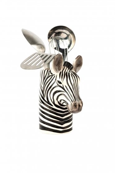Zebra Utensil Pot