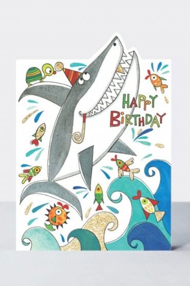 Happy Birthday Shark Card