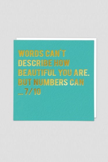 Words Birthday Card