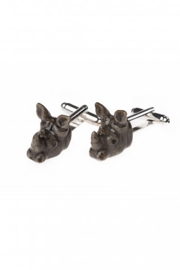 Rhino Head Cufflinks