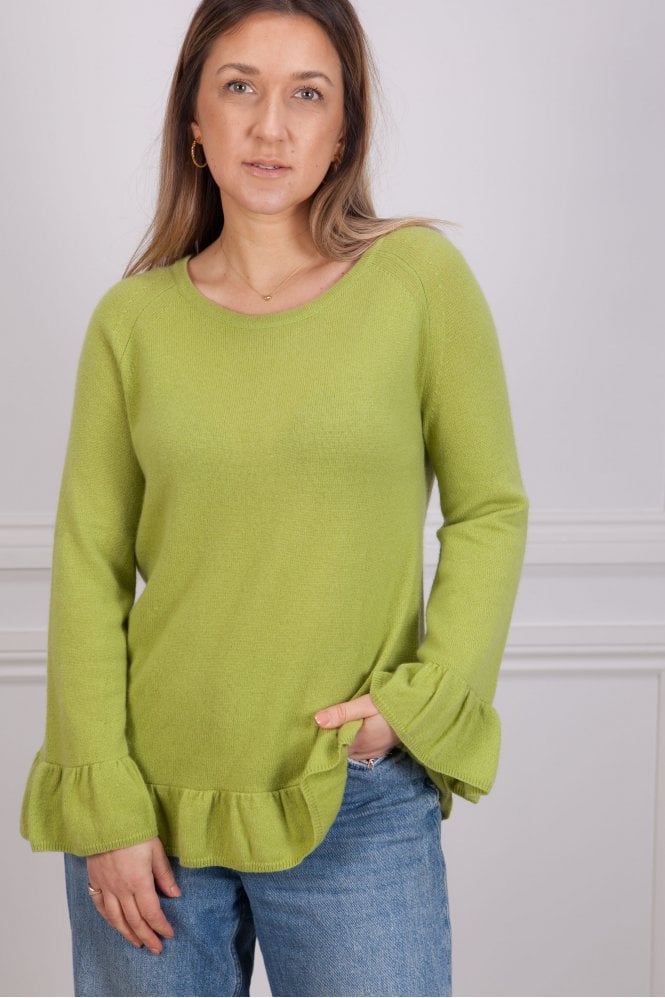 Riani Scoop Neck Sweater in Cezanne Green