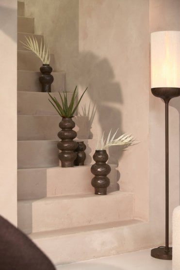 Rogano Vase in Dark Brown 