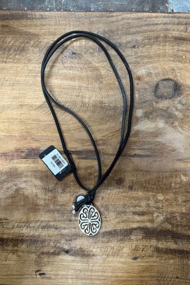 Rooftop Black Leather Necklace
