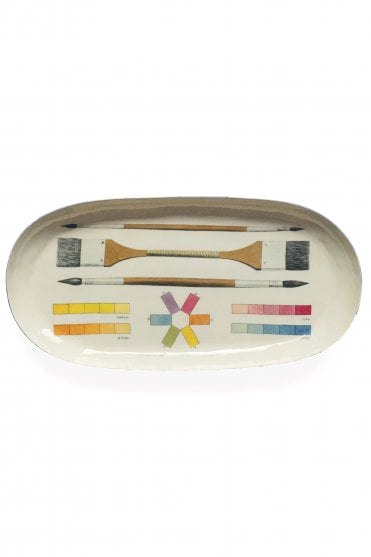 The Art of Colouring Enamel Oval Tray