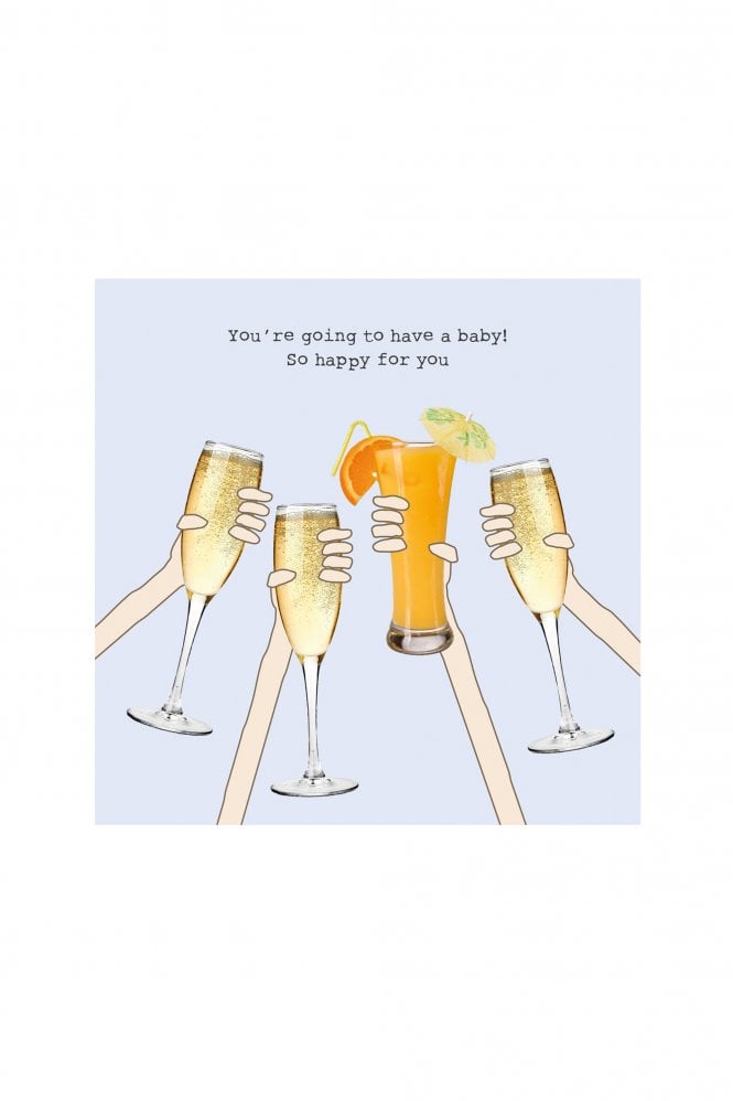 Rosie Made A Thing Pregnant Cheers Greetings Card
