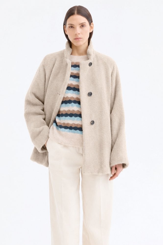 Rosso35 Caban Coat with Raglan Sleeve