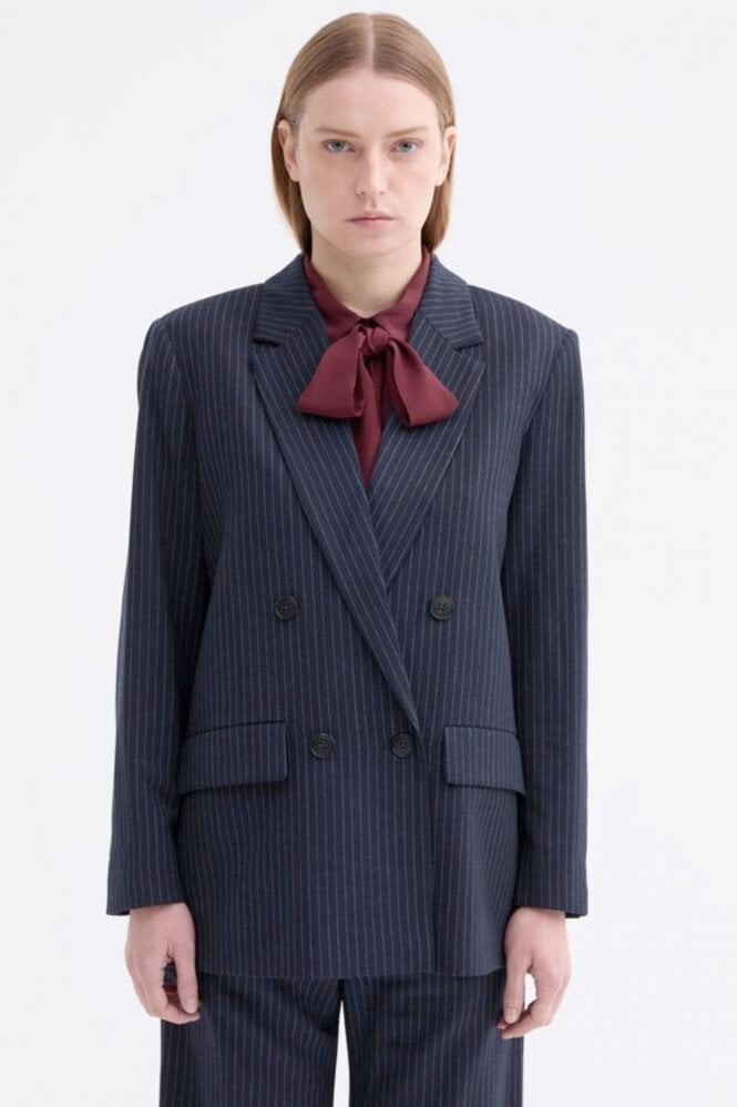 Rosso35 Pinstripe D/Breasted Blazer