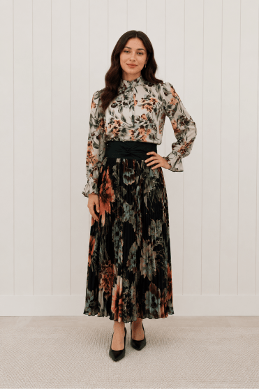 Thiffy Dress with Pine Green Belt