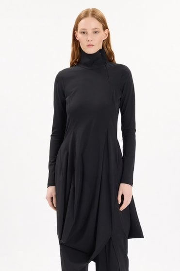 Scattering High Neck Dress
