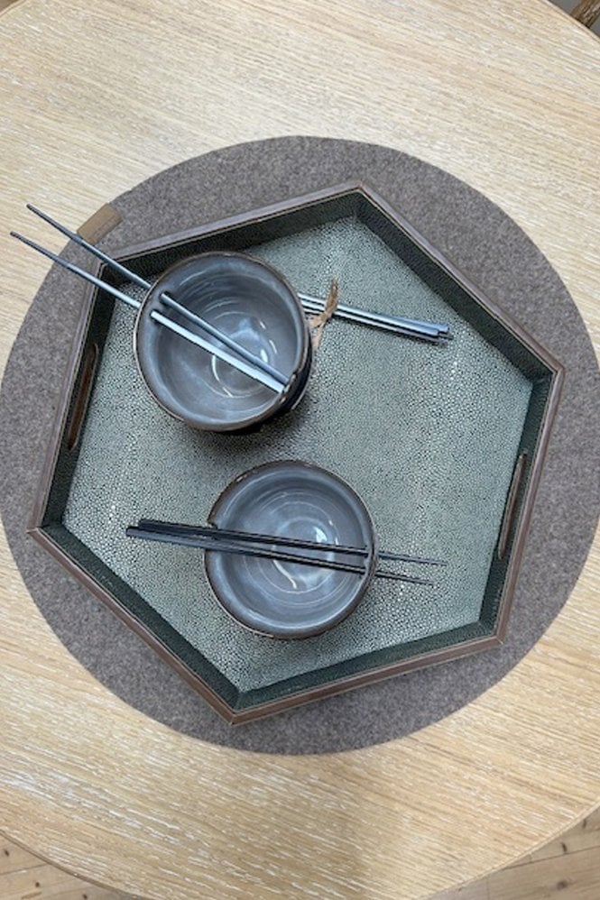 Shepherd Vilma Round Table Mat in Cappuccino 60cm