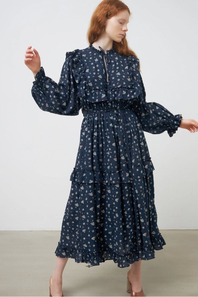 Stella Nova Barbara Dress in Dark Flowers