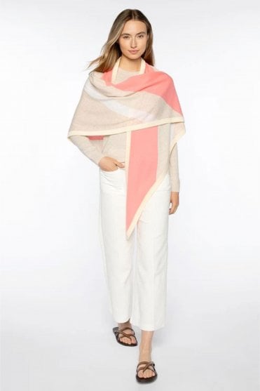 Stripe Triangle Wrap in Cameo Multi