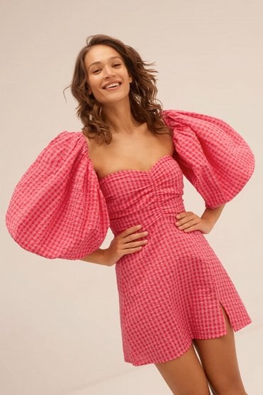 Violette Short Dress Mini Gingham