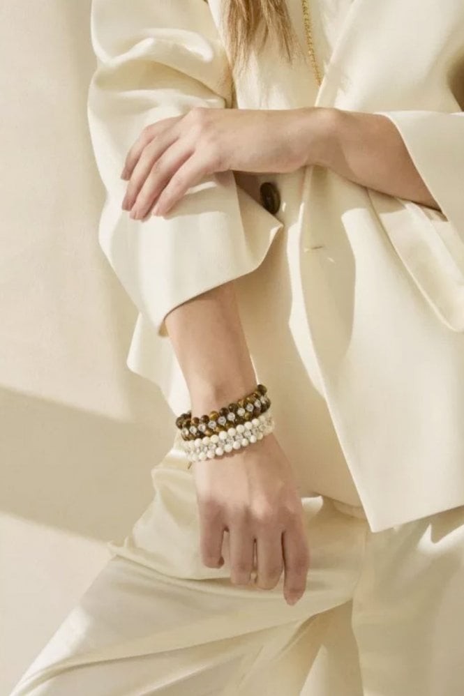 Talis Chains Alabama Bracelet in Tigers Eye