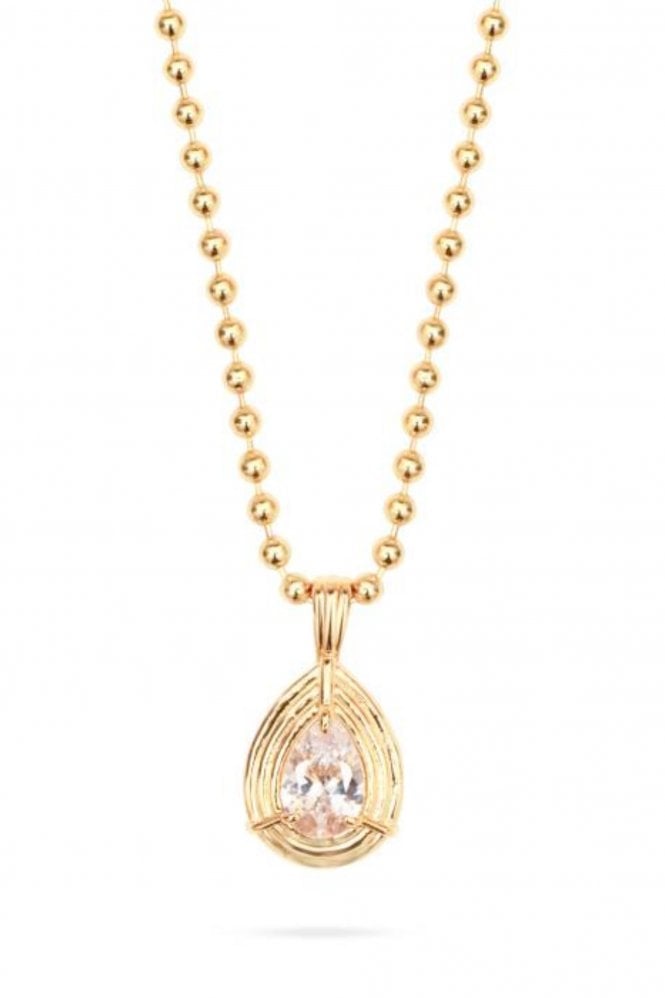 Talis Chains Pear Drop Pendant Necklace Cubic Zirconia