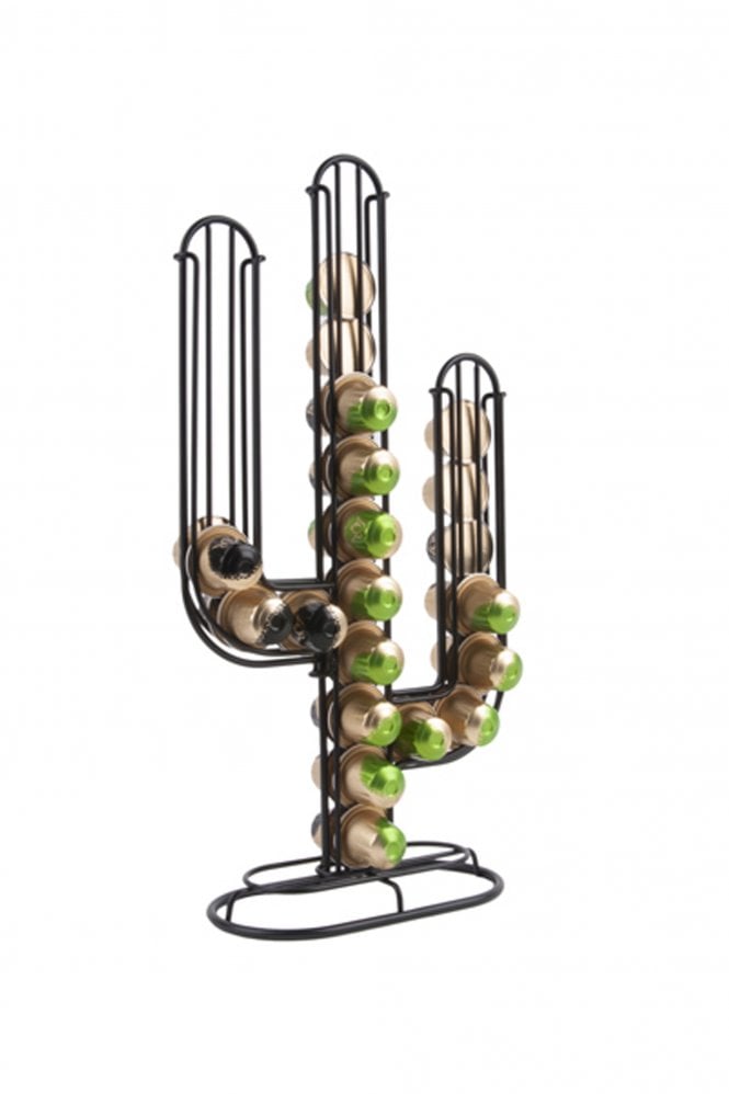 The Home Collection Black Cactus Coffee Pod Holder