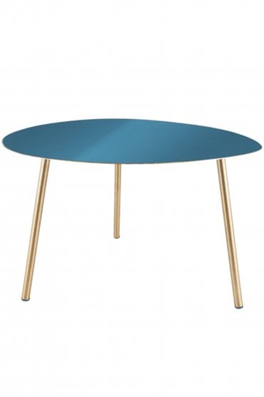Blue Ovoid Side Table 